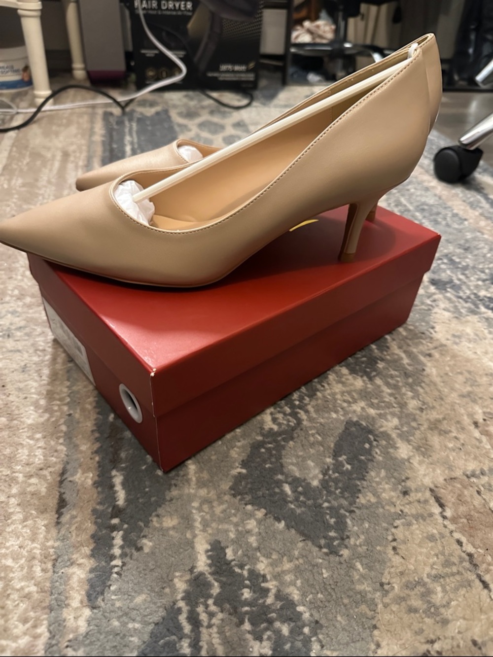 Joy In Love Nude Pointed-Toe Pumps - Picture 2 of 4